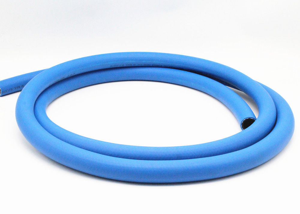 Голубой резиновый шланг для подачи воздуха для пневматических инструментов, гибкий рукав для компрессора воздуха