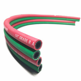 Пожаробезопасное красное/зеленый цвет шланг близнеца ранга р 1/4 дюймов для заварки газа