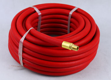 Красный резиновый шланг для подачи воздуха с штуцерами БСП или НПТ, резиновой авиалинией БП 900/1200 Пси