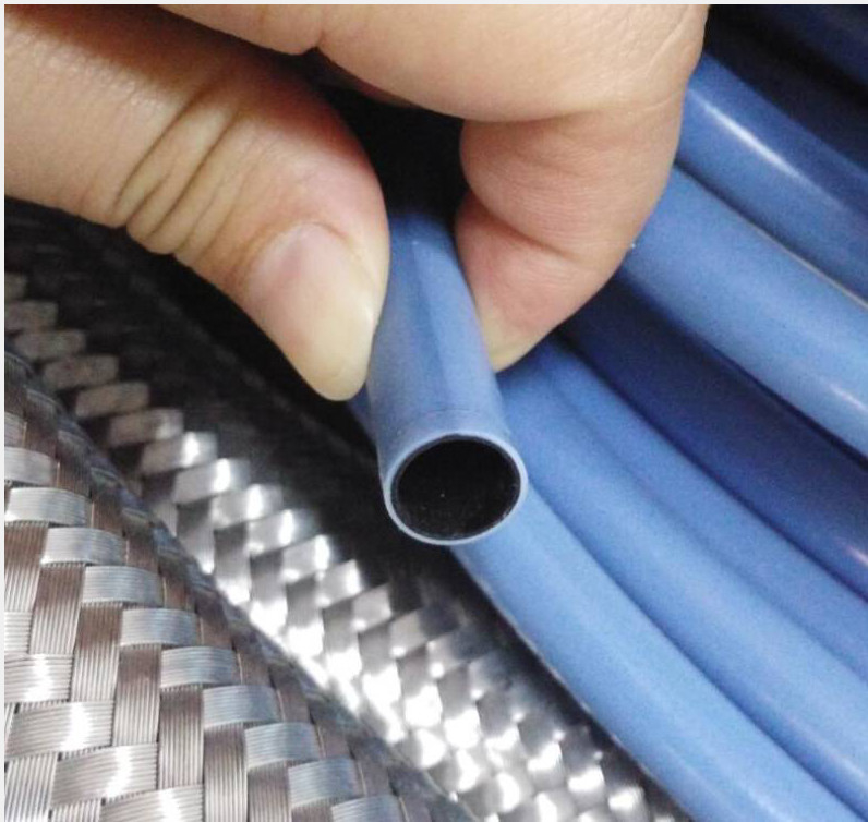 Высокое давление PTFE шланг с одним плетеным слоем нержавеющей стали для транспорта и мобильной гидравлики