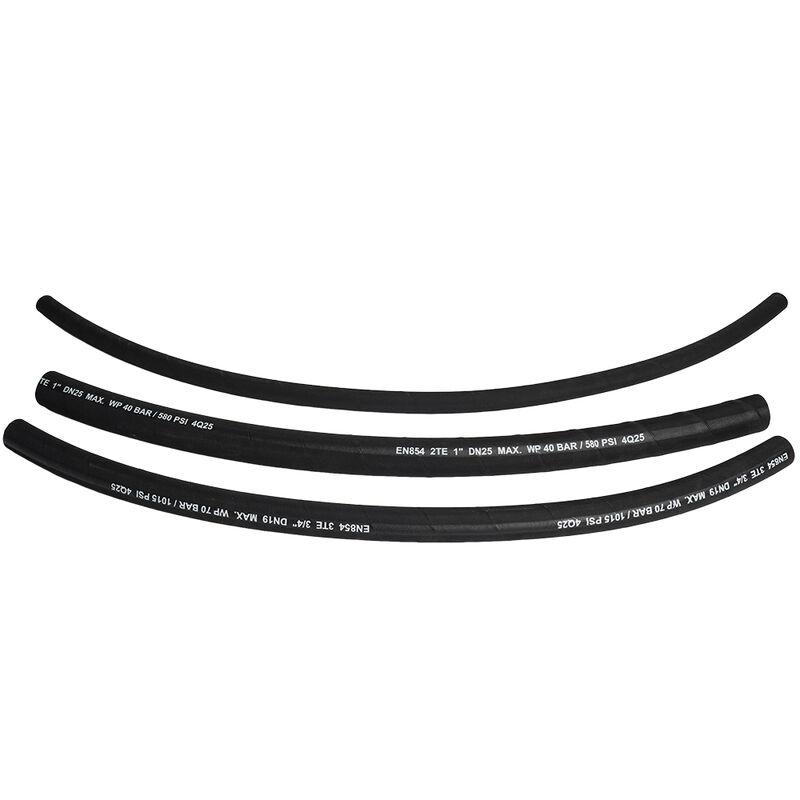 Текстильный оплеточный гидравлический шланг EN854 3TE с маслостойкой синтетической резиной и высокопрочным текстильным армированием, одобренный MSHA / CE