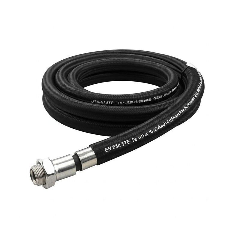 Текстильный оплеточный гидравлический шланг EN854 3TE с маслостойкой синтетической резиной и высокопрочным текстильным армированием, одобренный MSHA / CE