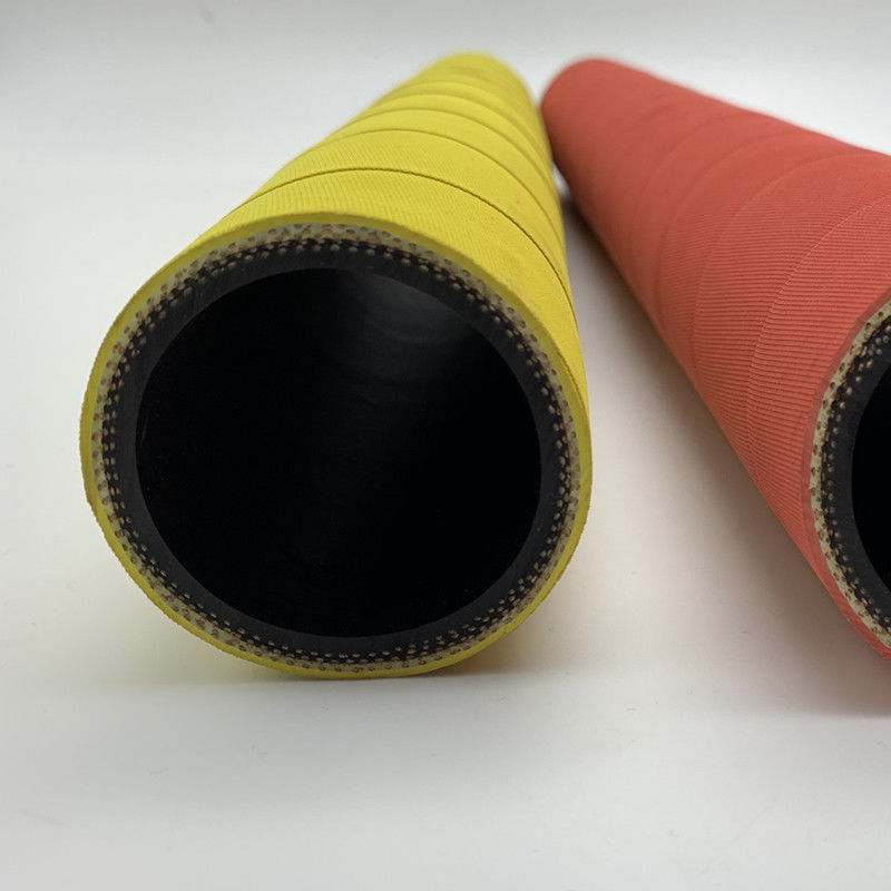 Красный цвет/желтый цвет создали программу-оболочку поверхностный резиновый шланг для подачи воздуха с 4 слоями 300пси заплетенного тканью