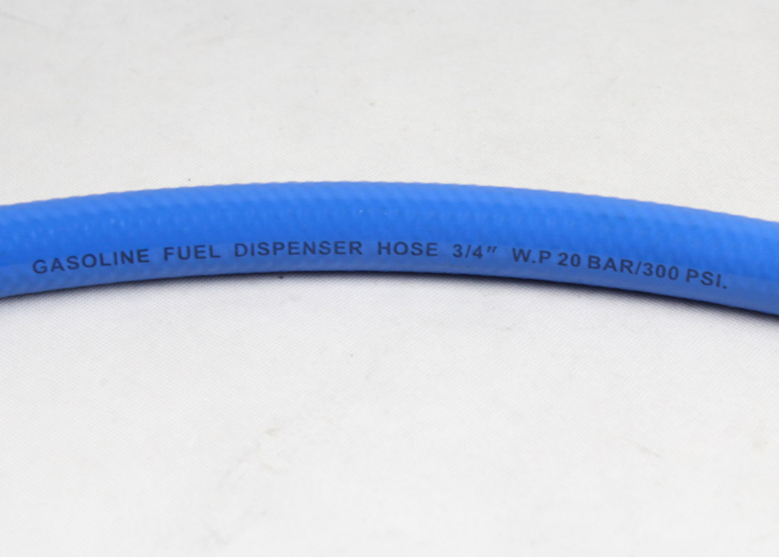 Голубой гибкий шланг для горючего провод 30 Адвокатур одиночный для бензоколонки, ИД 3/4 дюйма